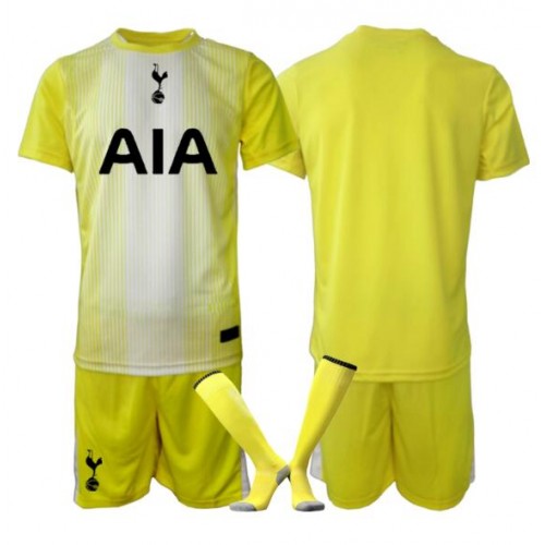 Stroje piłkarskie Tottenham Hotspur Bramkarskie Koszulka Trzeciej dla dzieci 2025-26 Krótki Rękaw (+ szorty)
